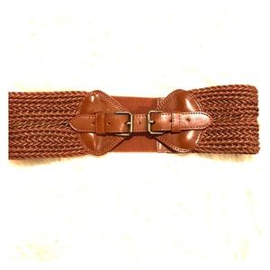 BCBGMAXAZRIA basket weave belt